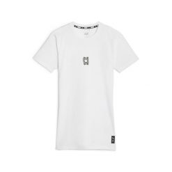 Męska koszulka koszykarska Hoops Team PUMA White. Białe koszulki sportowe męskie Puma, m, bez wzorów, bez kołnierzyka, bez ramiączek, do koszykówki. W wyprzedaży za 164.00 zł.