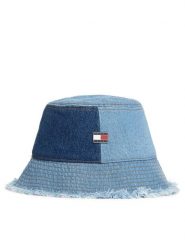 Tommy Jeans Kapelusz AW0AW18363 Niebieski. Niebieskie czapki i kapelusze damskie Tommy Jeans, bez wzorów, z bawełny. Za 229.99 zł.