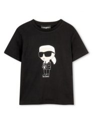 Karl Lagerfeld Kids T-Shirt Z31096 S Czarny Regular Fit. Czarne t-shirty dla chłopców Karl Lagerfeld Kids, bez wzorów, z bawełny, bez ramiączek. Za 206.99 zł.