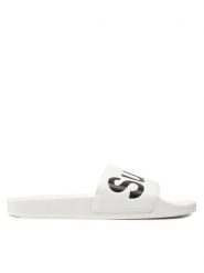 Superga Klapki 1908 Slides Polysoft S111I3W Biały. Białe klapki damskie Superga, bez wzorów, ze skóry, bez obcasa. Za 79.99 zł.