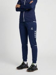 Damskie spodnie dresowe Hummel Core 2.0. Białe spodnie sportowe damskie Hummel, xl, bez wzorów, z dresówki, na fitness i siłownię. Za 246.00 zł.
