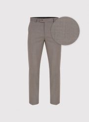 PAKO LORENTE – Jasnobrązowe spodnie ganiturowe. Brązowe eleganckie spodnie męskie Pako Lorente, m, bez wzorów, z elastanu. Za 599.99 zł.