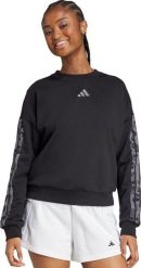 Bluza damska adidas Animal Print 3-Stripes French Terry Sweatshirt czarna JM1835 2XL. Czarne bluzy damskie Adidas, xl, bez wzorów, bez kaptura. Za 258.11 zł.