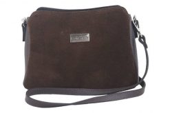 Listonoszka skórzana BARBERINI'S c. brązowa 931-11. Brązowe torebki shopper damskie Barberinis, bez wzorów, ze skóry, duże, zamszowe, bez dodatków. Za 249.99 zł.