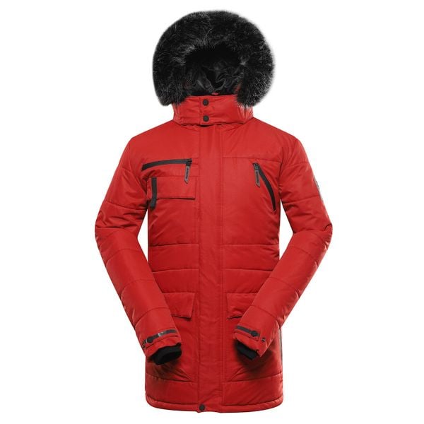 Kurtka męska zimowa wodoodporna Alpine Pro Werd. Czerwone kurtki męskie Alpine Pro, na zimę, m, bez wzorów, trekkingowe. W wyprzedaży za 399.00 zł.