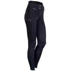 Damskie spodnie jeździeckie o pełnej przyczepności Harry's Horse Sporty. Niebieskie spodnie sportowe damskie HARRYS HORSE, s, bez wzorów, z elastanu, do jazdy konnej. Za 382.00 zł.