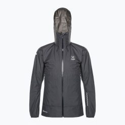 Kurtka trekkingowa męska Haglöfs L.I.M GTX. Niebieskie kurtki męskie Haglöfs, l, bez wzorów, sportowe, bez kaptura. Za 897.97 zł.