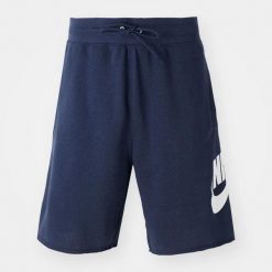 Szorty Nike Club Alumni granatowe. Niebieskie szorty męskie Nike, bez wzorów. Za 190.35 zł.