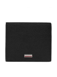 Tommy Hilfiger Portfel Th Central Cc And Coin AM0AM14496 Czarny. Czarne portfele męskie Tommy Hilfiger, bez wzorów, ze skóry. Za 329.99 zł.