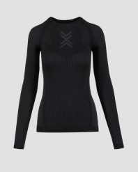Koszulka z długim rękawem damska X-Bionic XCEED RUN SHIRT LS BLACK/RHINO GREY. Czarne koszulki sportowe damskie X Bionic, uniwersalny, bez wzorów, z materiału, bez kołnierzyka, bez ramiączek, do biegania. Za 459.99 zł.