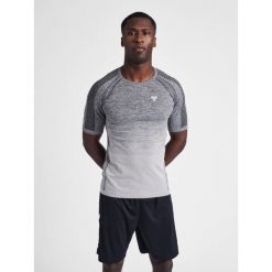 Jersey Hummel training seamless S/S. Czarne buty sportowe męskie Hummel, z jersey, bez zapięcia, na fitness i siłownię. Za 162.95 zł.