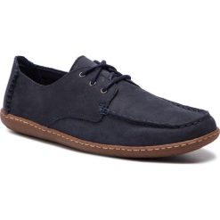 Mokasyny CLARKS - Saltash Lace 261393517 Navy Nubuck. Niebieskie mokasyny męskie Clarks, z nubiku, eleganckie. W wyprzedaży za 239.00 zł.