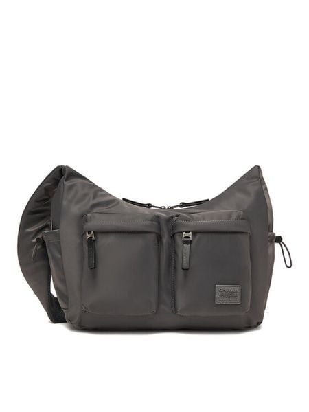 G-Star Raw Torebka CEO-OLIVIER-LX9869J Szary. Szare listonoszki damskie G-Star Raw, bez wzorów, z materiału, retro, bez dodatków. Za 139.99 zł.