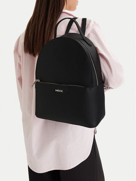 MEXX Plecak CEO-MEXX-B-006-09 Czarny. Czarne plecaki damskie Mexx, bez wzorów, z materiału. Za 199.99 zł.