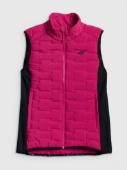 4F Bezrękawnik trekkingowy z wypełnieniem Primaloft Silver damski - różowy XXL. Czerwone kurtki damskie 4f, na lato, l, bez wzorów, z materiału, bez kaptura. Za 349.99 zł.