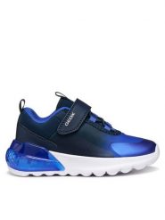 Geox Sneakersy J Activart Illuminus J56LYA 02A9J C4226 D Granatowy. Niebieskie buty sportowe chłopięce Geox, bez wzorów, z materiału, bez zapięcia. Za 209.99 zł.