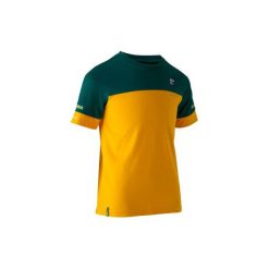 Koszulka FF100 Brazylia. Żółte t-shirty damskie KIPSTA. Za 14.99 zł.