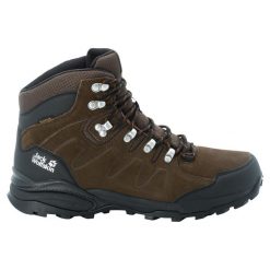 Buty trekkingowe męskie Jack Wolfskin Refugio Texapore Mid. Brązowe trekkingi męskie Jack Wolfskin, za kostkę, trekkingowe. Za 724.00 zł.
