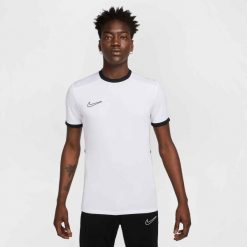 Męska Koszulka Z Krótkim Rękawem Academy 25 DriFIT. Białe koszulki sportowe męskie Nike, m, bez wzorów, z materiału, bez kołnierzyka, bez ramiączek, na fitness i siłownię, dri-fit (nike). Za 115.70 zł.