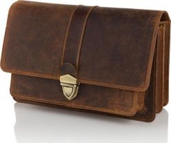 Paolo Peruzzi Saszetka męska do ręki brązowa PAOLO PERUZZI T-21-HBR. Brązowe saszetki męskie Paolo Peruzzi. Za 192.00 zł.