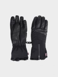 4F Rękawice narciarskie Primaloft Gold membrana 10000 damskie - czarne M. Czarne rękawiczki damskie 4f, na zimę, bez wzorów, z elastanu, sportowe. Za 399.99 zł.