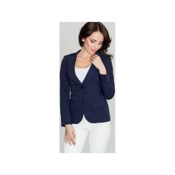 Żakiet K013 Granat. Niebieskie żakiety damskie Lenitif, eleganckie. Za 129.00 zł.