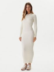 Guess Sukienka dzianinowa V5BK02 Z3JD2 Écru Slim Fit. Sukienki damskie Guess, xl, z aplikacjami, z dzianiny, bez kołnierzyka, bez ramiączek. Za 329.99 zł.