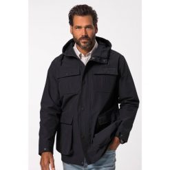 Męska Kurtka przeciwdeszczowa wodoodporna kaptur kryty zamek w rozm. do 8XL. Niebieskie kurtki męskie JAY-PI, m, bez wzorów, z bawełny, trekkingowe. Za 681.99 zł.