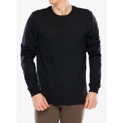 Bluza bez kaptura męska Carhartt Sleeve Logo T-Shirt. Czarne bluzy męskie Carhartt, m, bez wzorów, casualowe, bez kołnierzyka. Za 119.99 zł.
