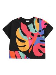 Coccodrillo T-Shirt WC5143203TGJ Czarny Relaxed Fit. Czarne t-shirty i topy dla dziewczynek COCCODRILLO, bez wzorów, z bawełny, bez ramiączek. Za 49.99 zł.
