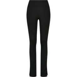 Legginsy Damskie Z Wysokimi Stanami I Rozcięciem Z Boku. Czarne legginsy damskie Urban Classics, xl, bez wzorów, z podwyższonym stanem, trekkingowe. Za 121.99 zł.