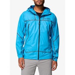 Kurtka przeciwdeszczowa Columbia Cassiar Pro ODX Shell. Niebieskie kurtki sportowe męskie Columbia, bez wzorów, trekkingowe. Za 1,217.99 zł.