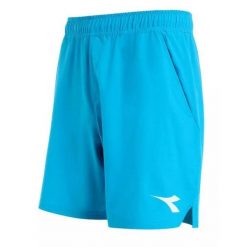 Spodenki tenisowe męskie Diadora Bermuda Icon. Niebieskie szorty męskie Diadora, m, bez wzorów, z bawełny. Za 180.00 zł.
