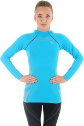 Brubeck Bluza damska z kapturem Fitness turkusowa r. XL (LS11360). Niebieskie bluzy damskie Brubeck, xl, bez wzorów, z kapturem. Za 99.02 zł.