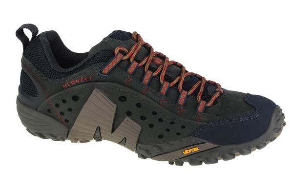 Buty trekkingowe męskie Merrell Intercept. Szare trekkingi męskie Merrell, trekkingowe. Za 629.99 zł.