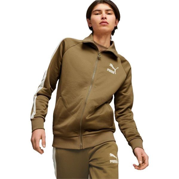 Kurtka męskie Puma T7 Iconic. Brązowe kurtki męskie Puma, l, bez wzorów, z materiału, bez kaptura. Za 390.00 zł.