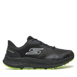 Buty do biegania Skechers. Czarne buty sportowe męskie Skechers, bez zapięcia, do biegania. Za 269.99 zł.