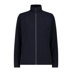 Damski polar CMP. Czarne bluzy sportowe damskie CMP, bez wzorów, z polaru, bez kaptura, narciarskie. Za 222.85 zł.