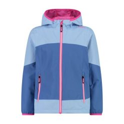 Kurtka softshell dziecięca CMP Fix Hood. Niebieskie kurtki i płaszcze dla dziewczynek CMP, bez wzorów, z materiału, długie, z kapturem. Za 169.99 zł.