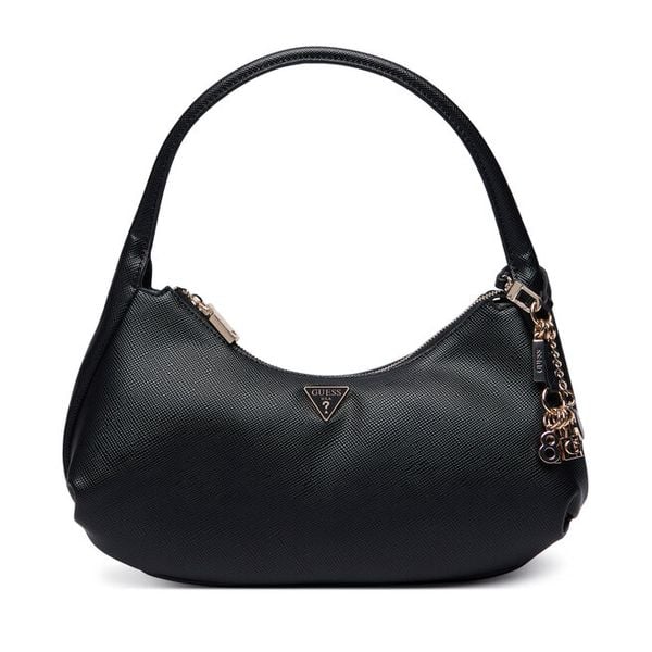 Torebka Guess. Czarne torebki do ręki damskie Guess, z aplikacjami, klasyczne, bez dodatków. Za 489.99 zł.