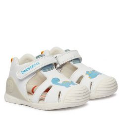 Sandały Biomecanics. Białe sandały chłopięce Biomecanics, bez zapięcia. Za 269.99 zł.