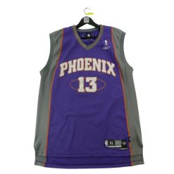 Second life - Reebok koszulka męska NBA Phoenix Suns vintage - Stan dobry. Fioletowe koszulki sportowe męskie Reebok, m, bez wzorów, z materiału, bez kołnierzyka, bez ramiączek, na fitness i siłownię. Za 255.56 zł.