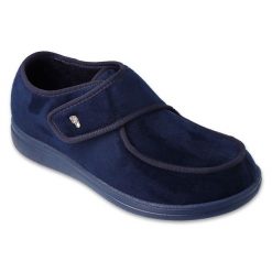 Befado kapcie męskie spód-pu 076M002 granatowe niebieskie. Niebieskie mokasyny męskie z tkaniny, eleganckie. W wyprzedaży za 131.47 zł.