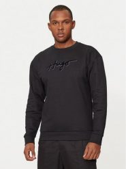 Hugo Bluza Easy 50528579 Czarny Regular Fit. Czarne bluzy męskie Hugo, m, bez wzorów, z bawełny, bez kaptura. Za 549.99 zł.