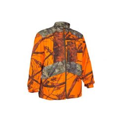 Kurtka myśliwska STEPPE 100 CAMO FLUO. Kurtki męskie marki SOLOGNAC. Za 149.99 zł.