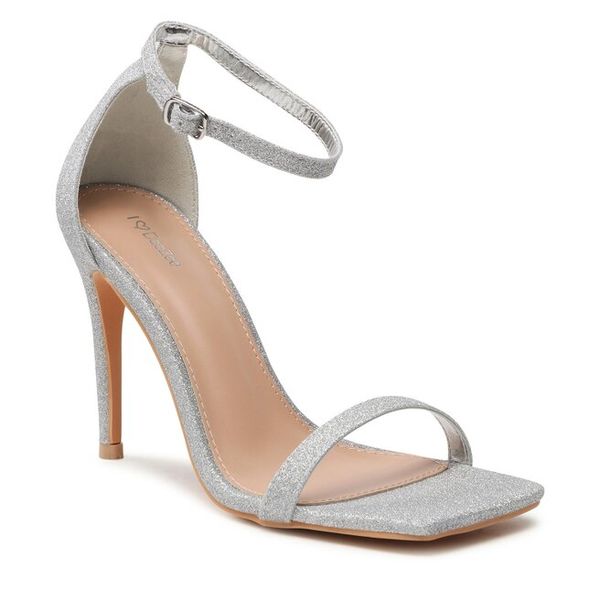 Sandały DeeZee. Szare klapki damskie DeeZee, bez wzorów, bez obcasa, na szpilce, bez zapięcia. Za 109.99 zł.