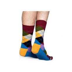 Skarpetki Happy Socks AR01-048. Czerwone skarpety męskie Happy Socks, z bawełny. Za 24.43 zł.