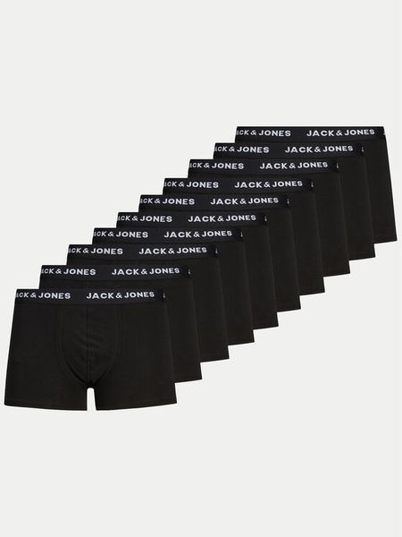 Jack & Jones Komplet bokserek Solid 12189937 Czarny. Czarne bokserki męskie Jack & Jones, m, bez wzorów, z bawełny. Za 349.99 zł.