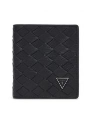 Guess Portfel SMTONA LEA22 Czarny. Czarne portfele męskie Guess, z aplikacjami, ze skóry. Za 264.99 zł.