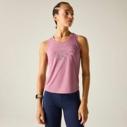 Damska kamizelka z grafiką Harmonic. Czerwone koszulki sportowe damskie Dare 2b, bez wzorów, z lyocellu, bez kołnierzyka, bez ramiączek, na fitness i siłownię. Za 119.99 zł.